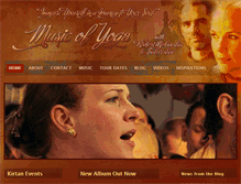 Tablet Screenshot of musicofyoga.com
